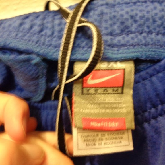 Nike Men's Blue and White Team Fit Dry Shorts Size 3XL - Picture 6 of 10